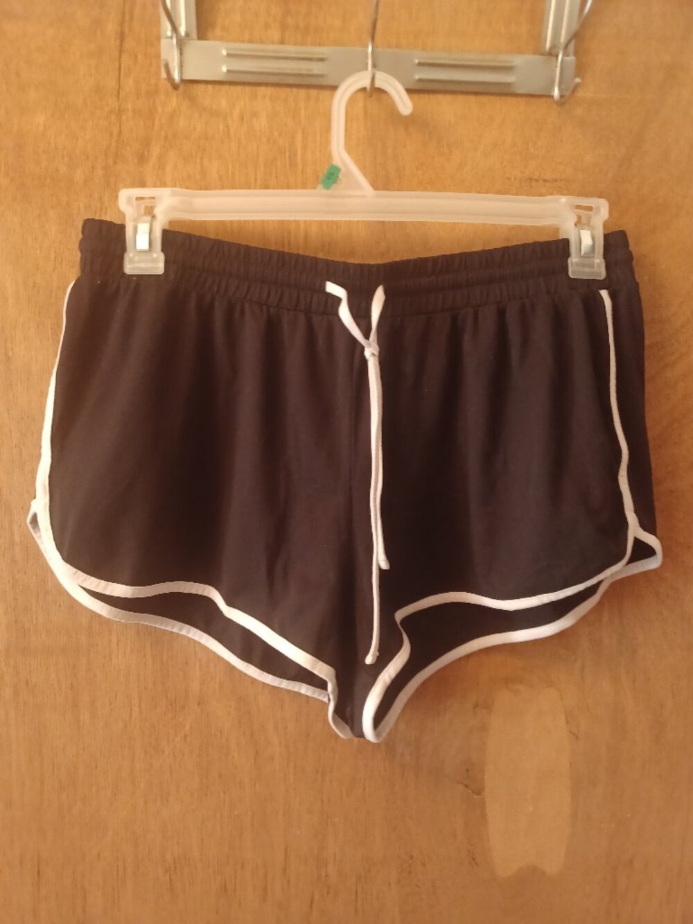 NOBO Women's Black Athletic Shorts With White Trim